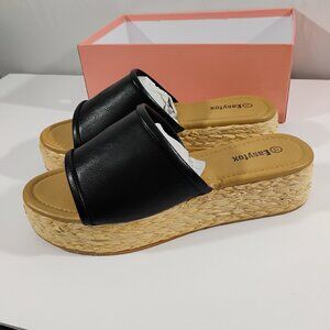 Easyfox Slip-On Platform Wedge Sandals | Size 11 | New with no tags